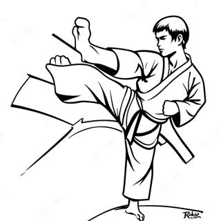 Halaman Mewarnai Karate 99985 38668